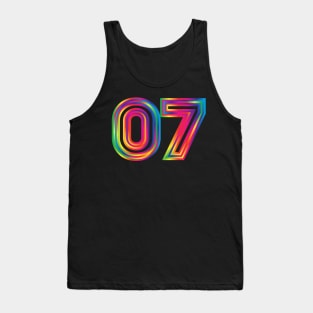 07 spectrum outline Tank Top